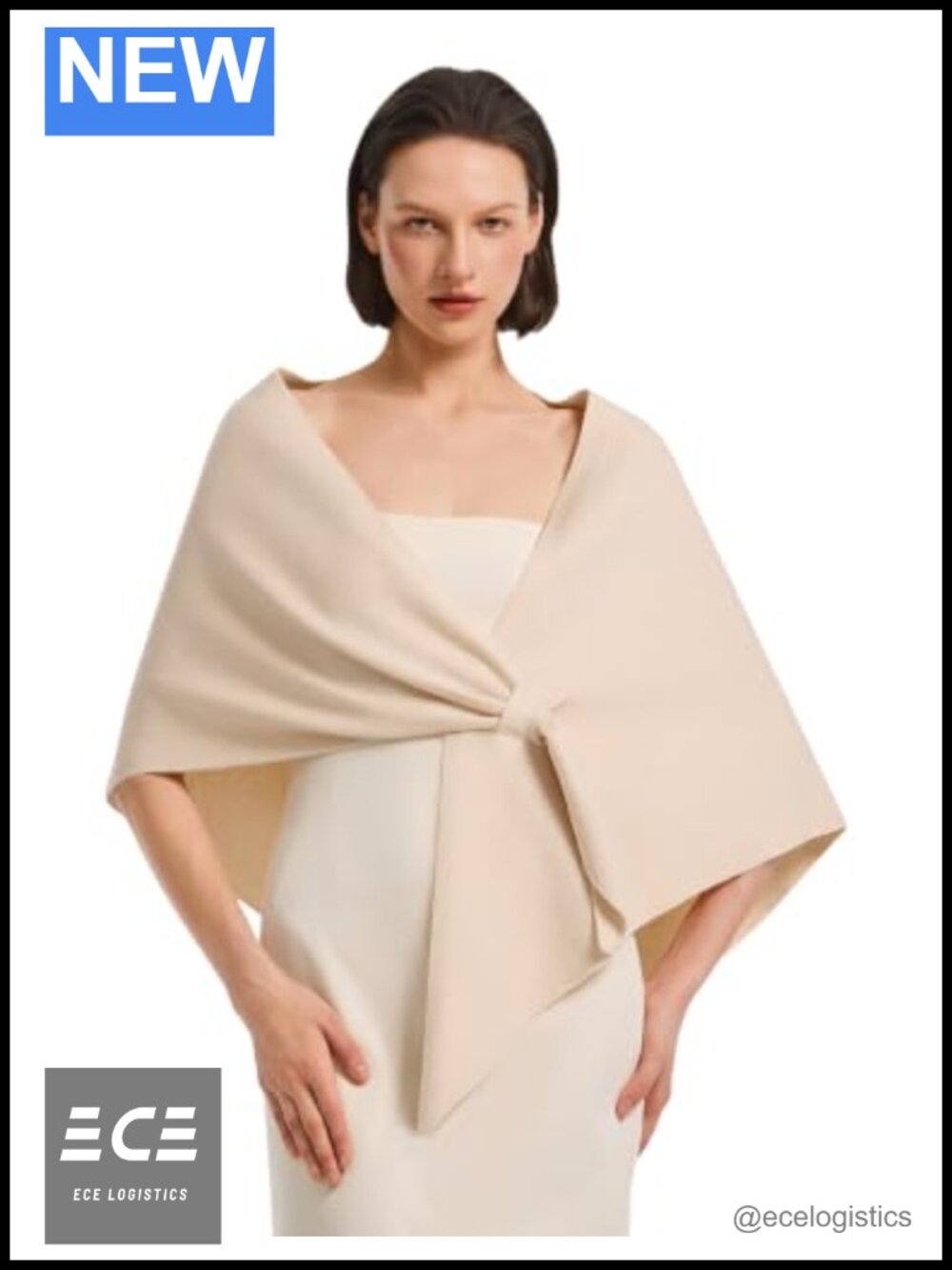 PULI Triangle Pashmina Shawl Wrap – Pull Through Scarf for Evening Dress Wedding